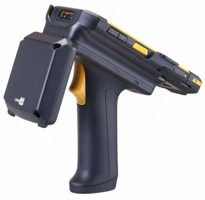 UHF RFID Reader - Frequency 865-868 MHz - incl. EU adapter and Battery - fits for RS36-1