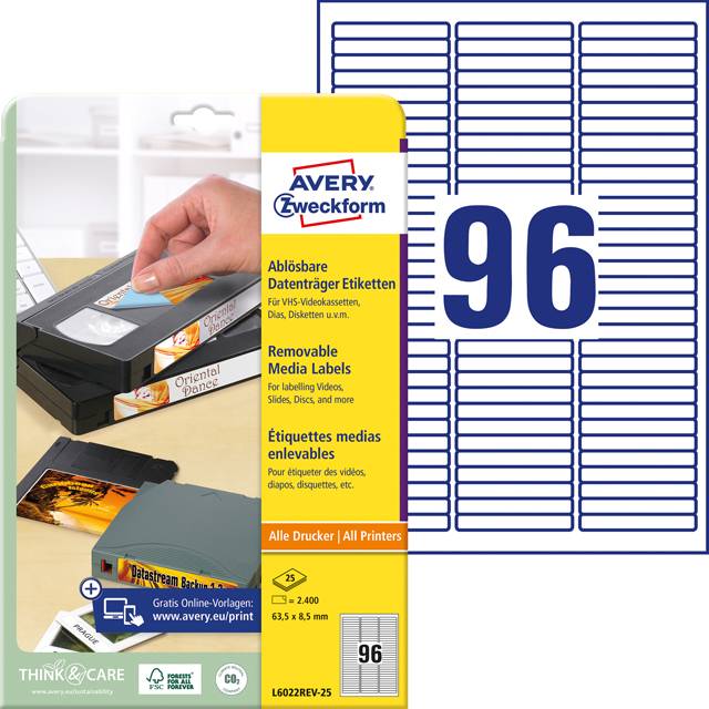 Etiketten für Data Cartridge-0