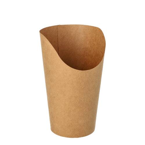 50 Wrap Cups, Pappe 470 ml 13,4 cm x 8 cm x 7,7 cm braun-0