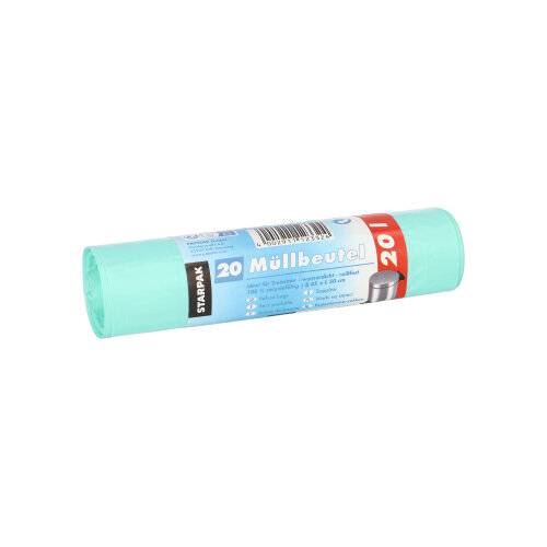20 Müllbeutel, HDPE 20 l 50 cm x 45 cm mint 10 my-0