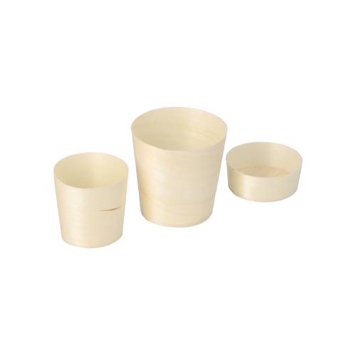 50 Fingerfood - Schalen, Holz "pure" rund Ø 6 cm · 6 cm-2