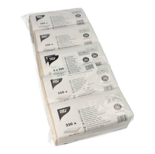 250 Blatt Handtuchpapier V-Falz 23 cm x 25 cm natur Zick Zack, 1-lagig-2