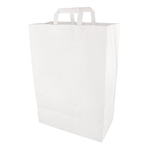 50 Tragetaschen, Papier 44 cm x 32 cm x 17 cm weiss mit Tragegriff-0