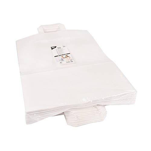 50 Tragetaschen, Papier 44 cm x 32 cm x 17 cm weiss mit Tragegriff-1