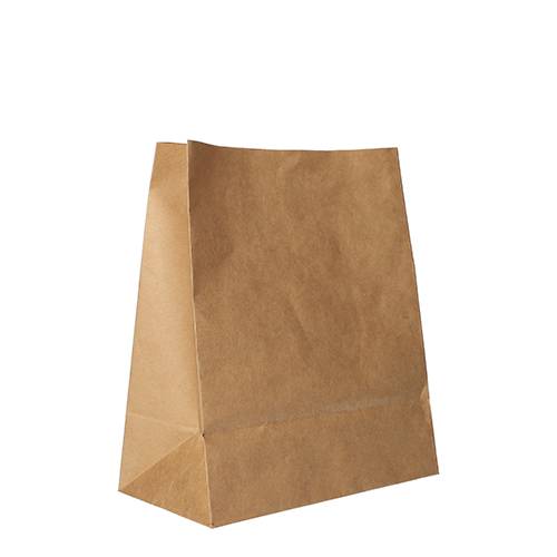 250 Blockbodenbeutel, Kraftpapier 22 cm x 18,5 cm x 9,7 cm braun-0