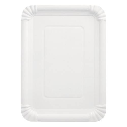 25 Teller, Pappe "pure" eckig 21,5 cm x 29 cm weiss-0