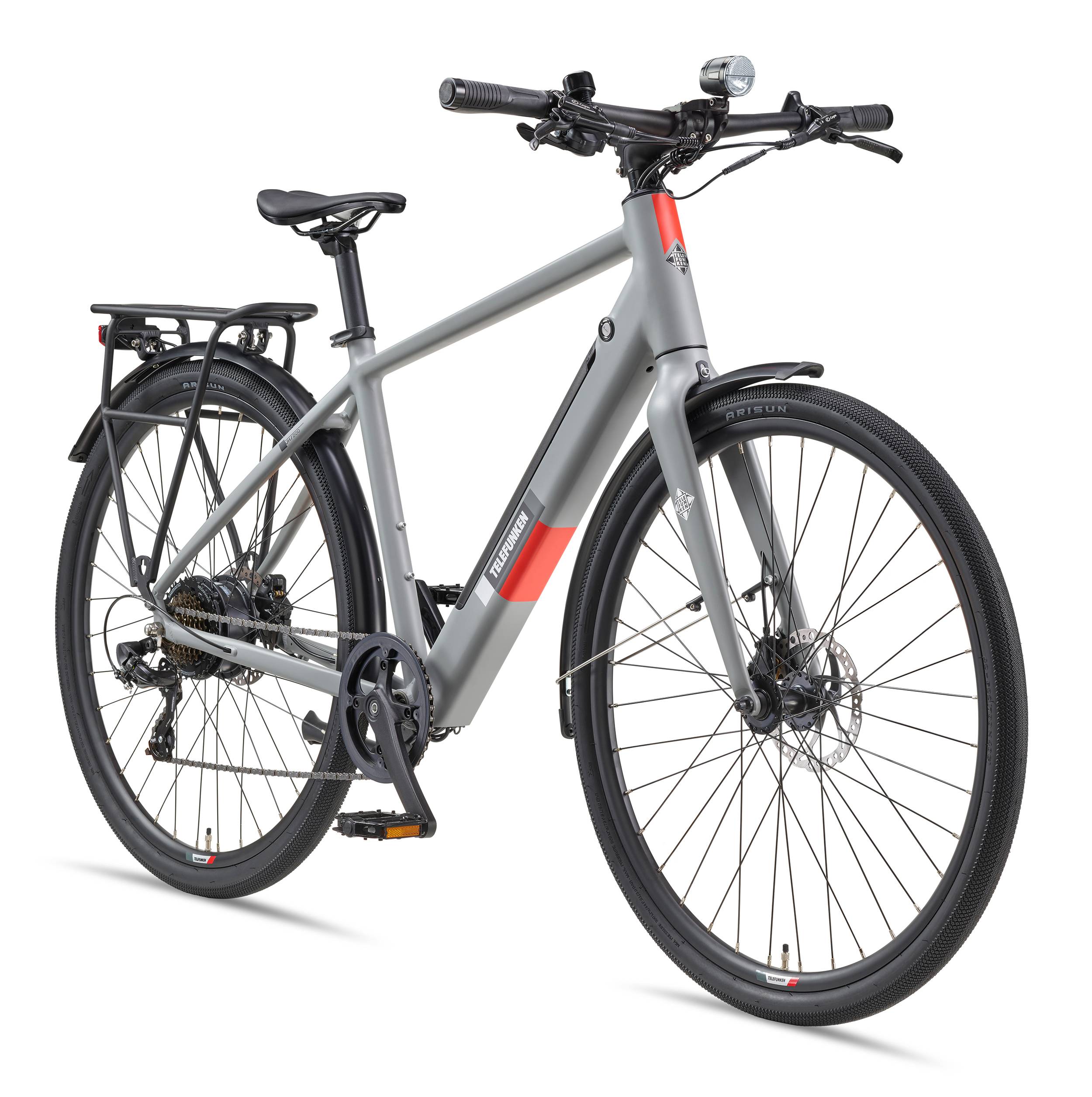 Telefunken Urban E-Bike Herren UH200 28 Zoll Hinterradmotor 7-Gang Kettenschaltung-0
