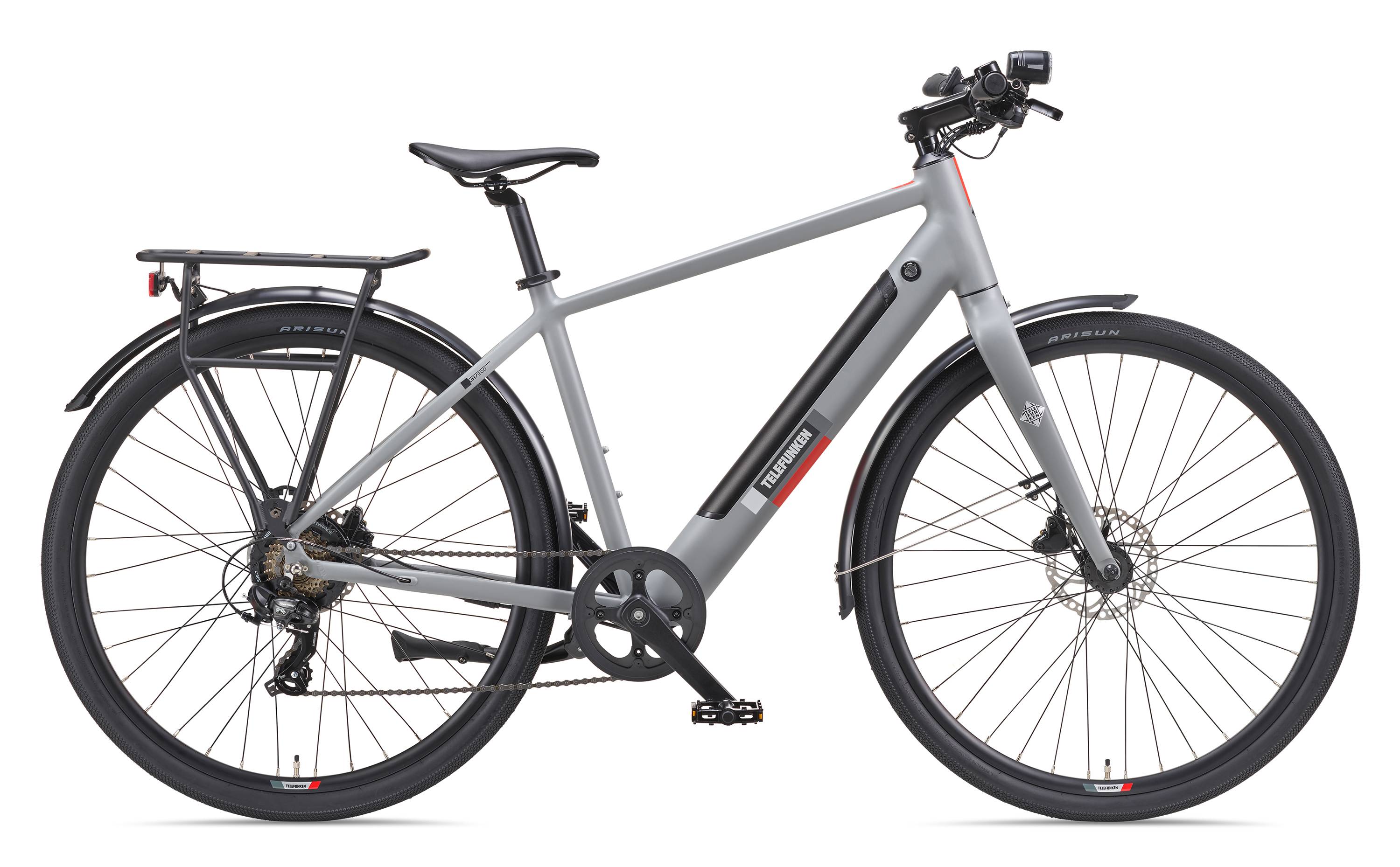 Telefunken Urban E-Bike Herren UH200 28 Zoll Hinterradmotor 7-Gang Kettenschaltung-1