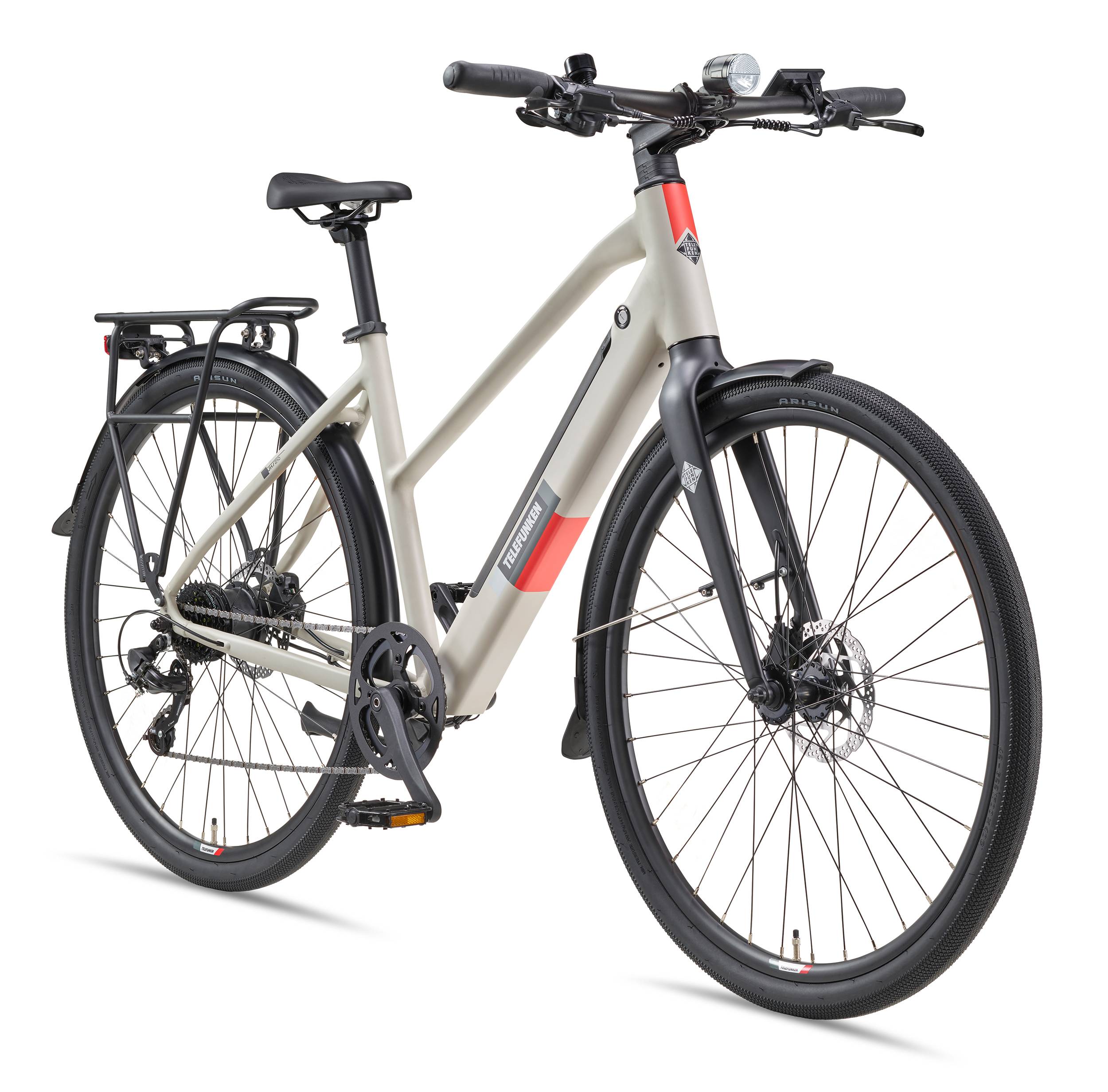 Telefunken Urban E-Bike Damen UH210 28 Zoll Hinterradmotor 7-Gang Kettenschaltung-0