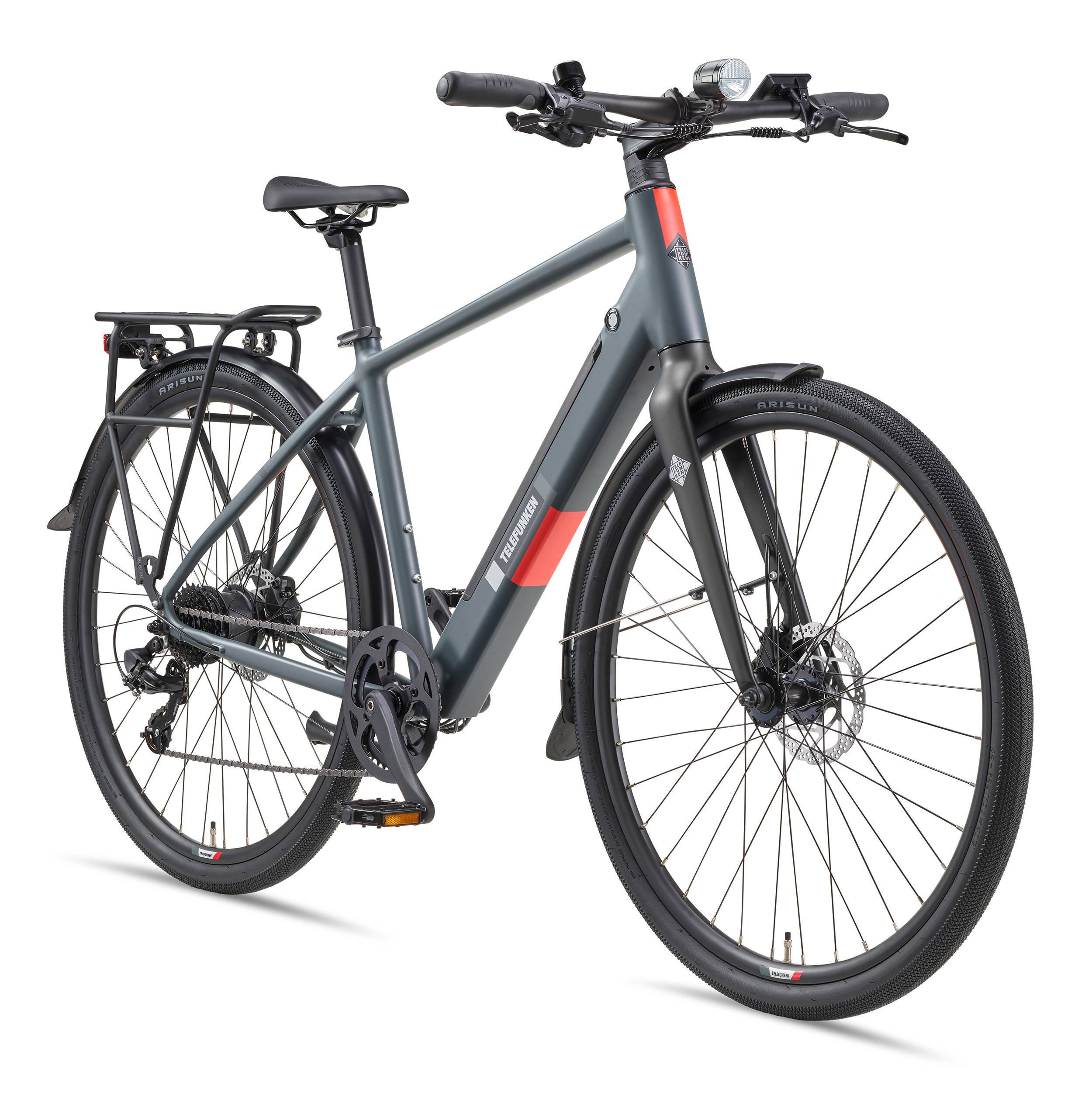 Telefunken Urban E-Bike Herren UH210 28 Zoll Hinterradmotor 7-Gang Kettenschaltung-0