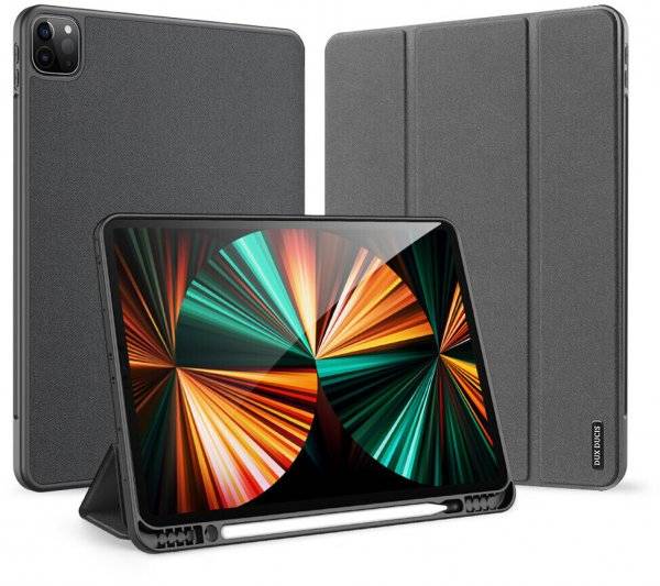 Dux Ducis Domo Hartschale mit Smart Sleep und integrierter Standfunktion kompatibel mit iPad Air 6 10.9" 2024 Schwarz
