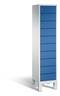 C+P Schließfachschrank Evolo, H1850xB420xT500mm, 7035/5010-0