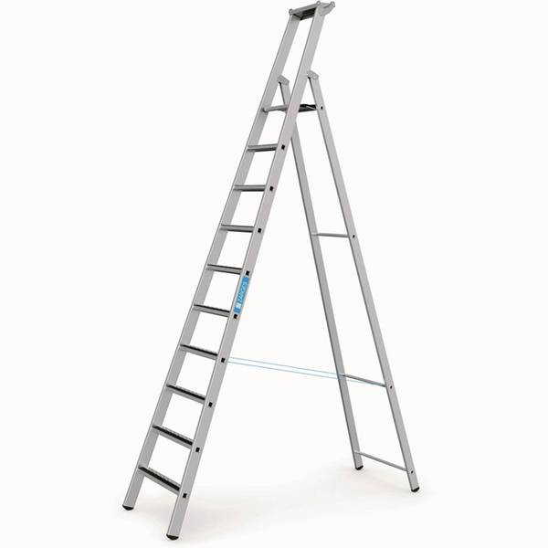 Stufen-Stehleiter R13step S 10Stufen L.3,55m Arbeits-H.4,65m LM G.16,1kg Zarges