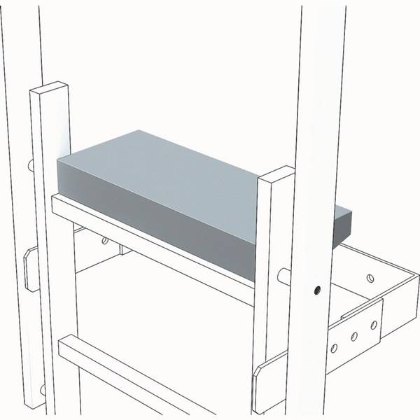 Ausstiegstritt Stufen-B.520mm Stufen-T.150mm G.2,8kg Stahl verz. Zarges