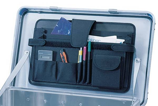 Attaché-Einsatz LxB 290x260mm strapazierfähiges Gewebe f.ZARGES-Kisten Zarges