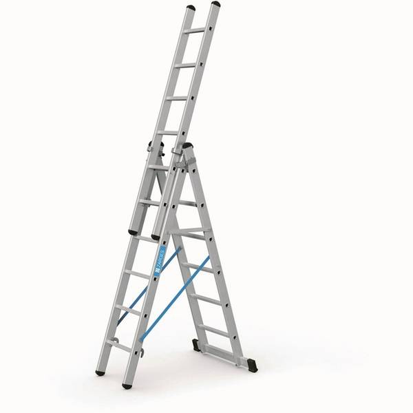 Mehrzweckleiter Skymaster X 3x6 Sprossen L.1,9-4,1m Arbeits-H.5m Alu. Zarges