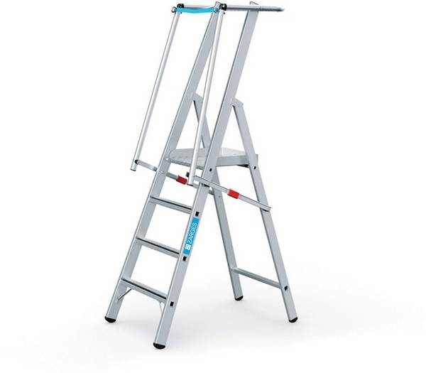 Stufenleiter ZAP Safemaster S 4Stufen L.1,96m Arbeits-H.3,06m G.13kg Zarges
