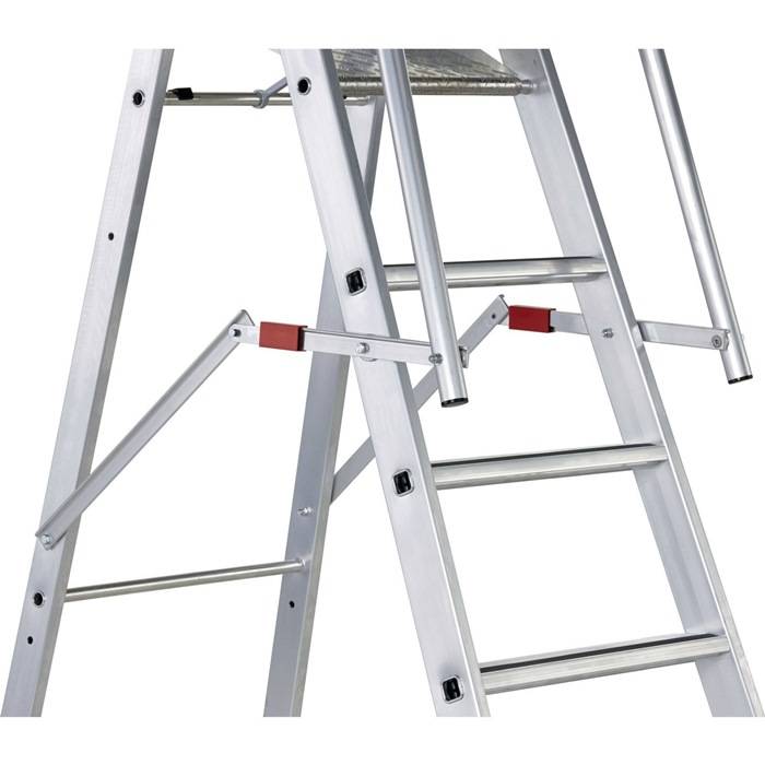 Stufenleiter ZAP Safemaster S 4Stufen L.1,96m Arbeits-H.3,06m G.13kg Zarges-1