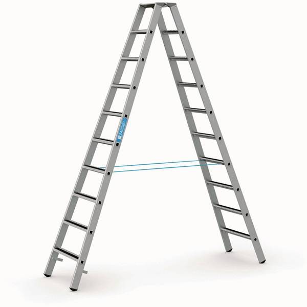 Stufen-Stehleiter R13step B 2x10 Stufen L.2,83m Arbeits-H.4,15m G.14,7kg Zarges