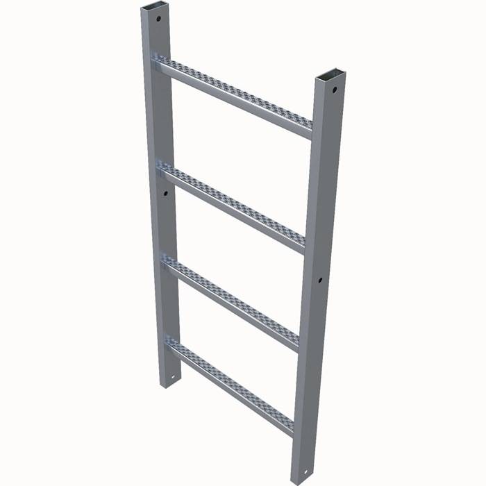 Leiterteil 4Sprossen L.1,12m G.6,7kg Stahl verz. Zarges-0