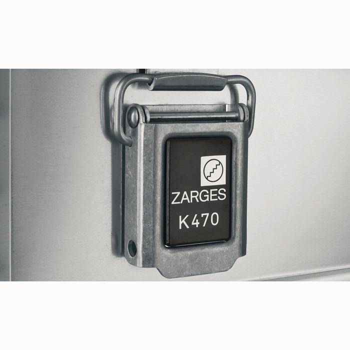 ZARGES Universalkiste K 470 - 60 l, Lagerbox, Alu Kiste - Breite 600 mm - Höhe 340 mm - Tiefe 400 mm - Aluminiumkiste-2