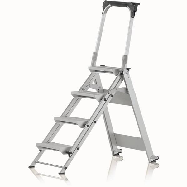 Sicherheitstreppe Plazastep P 5Stufen Arbeits-H.3,1m G.13kg Holm-H.68mm Zarges