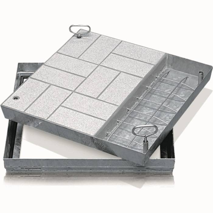 Schachtabdeckung Schachtmaß LW 1000x600mm Stahl verz. Außenmaß 1120x720mm Zarges-0