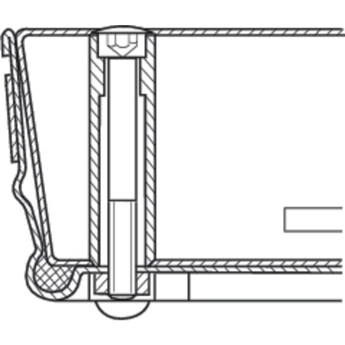 Schachtabdeckung Schachtmaß LW 1000x600mm Stahl verz. Außenmaß 1120x720mm Zarges-1