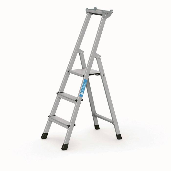 Stufen-Stehleiter XLstep S 3Stufen L.1,41m Arbeits-H.2,75m G.6kg Zarges-0