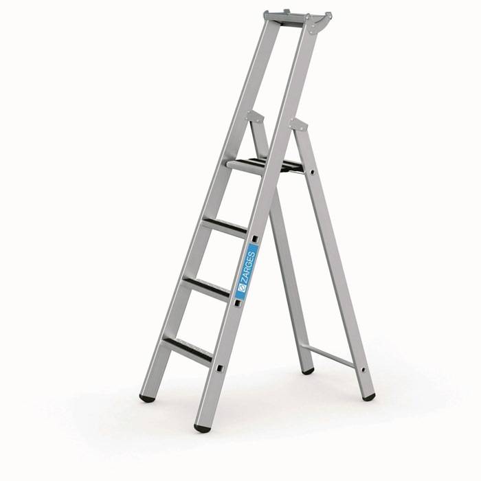 Stufen-Stehleiter R13step S 4Stufen L.1,87m Arbeits-H.3,1m LM G.9,8kg Zarges-0