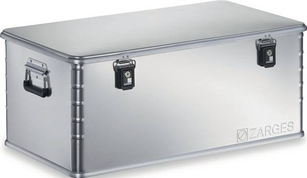 Zarges Box, Lagerbox, Alu Kiste - Aluminium - 135 l - Höhe 370 mm - Breite 900 mm - Tiefe 500 mm - Transportkiste