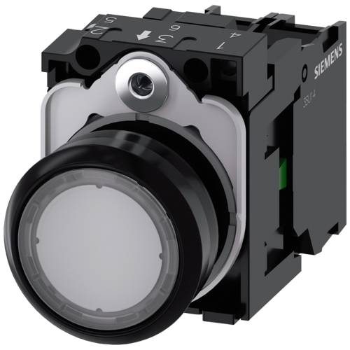 Thumbnail - Siemens 3SU1102-0AB70-1BA0 - Leuchtdrucktaster, 22 mm, rund, Kunststoff, klar,