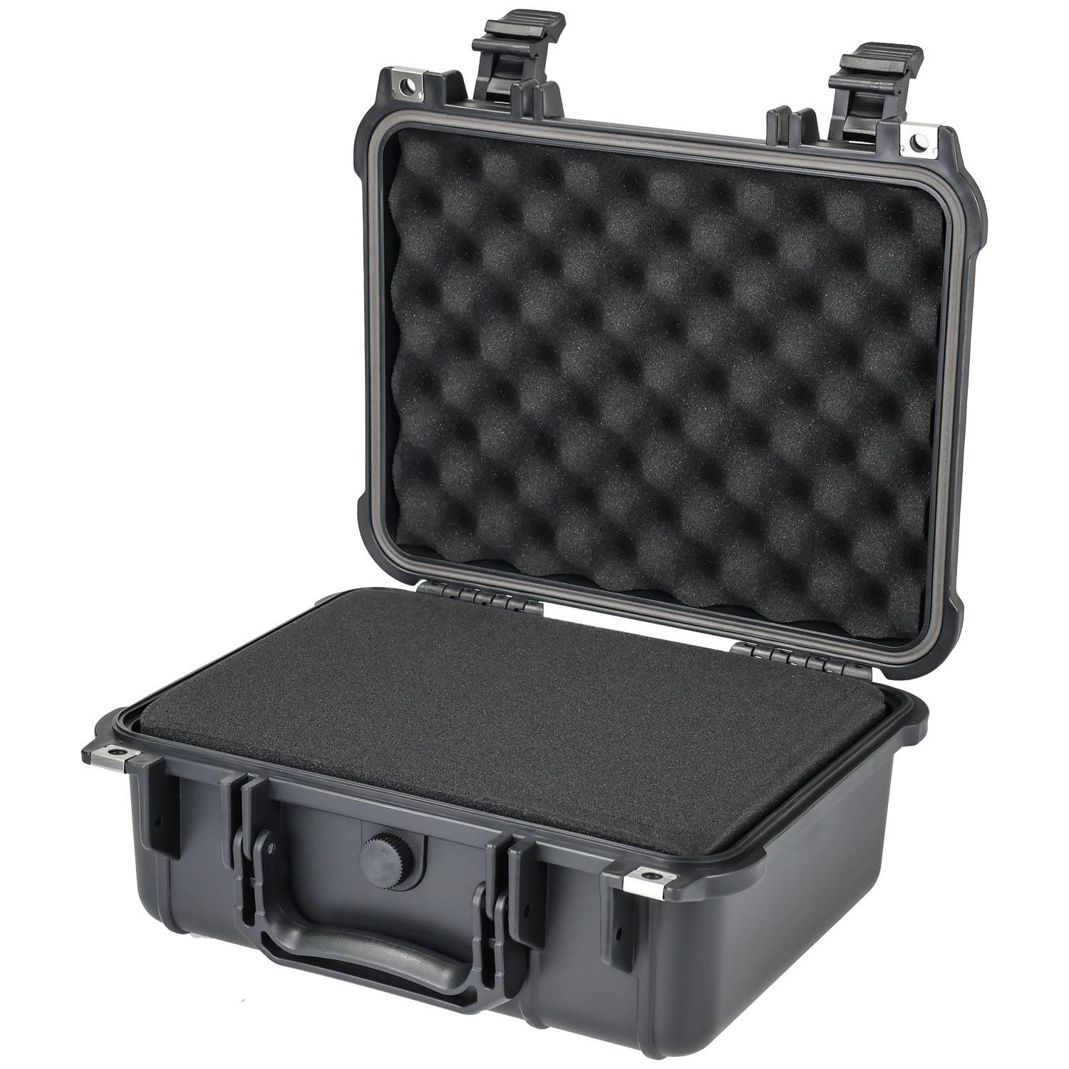 HMF ODK100 Outdoor-Fotokoffer, Transportkoffer mit Rasterschaumstoff, 34 x 29,5 x 15,5 cm-0