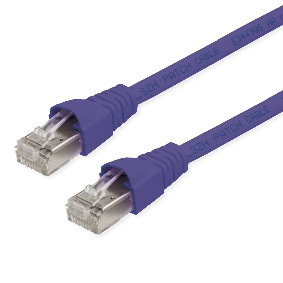 TELEGÄRTNER Patchkabel S/FTP, Cat.6A, LSOH, lila, 1 m-0