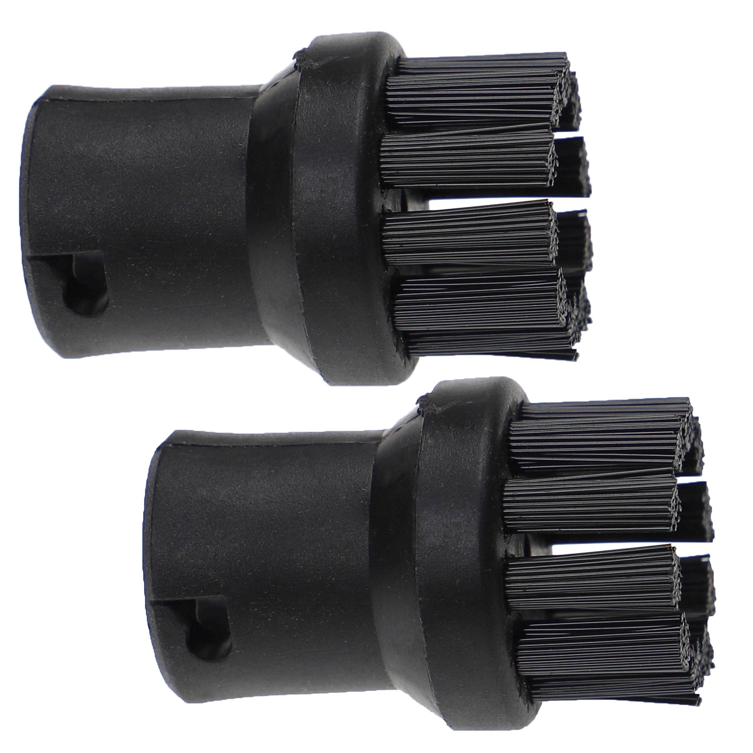 vhbw 2x Rundbürste kompatibel mit Kärcher SI 2.600 CB | SI 4.100 CB 1.512-376.0, SG 4/4, SI 4 Dampfreiniger --0