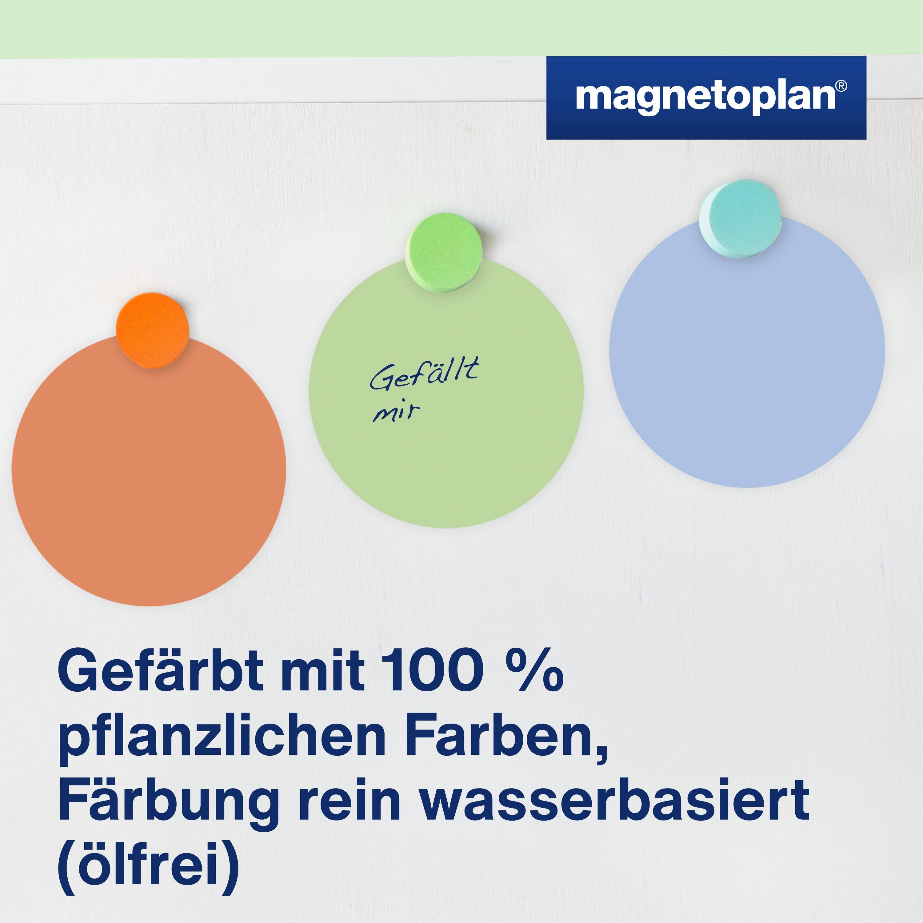 magnetoplan Moderationskarte 112501810 rund 190mm sort. 250St.-2