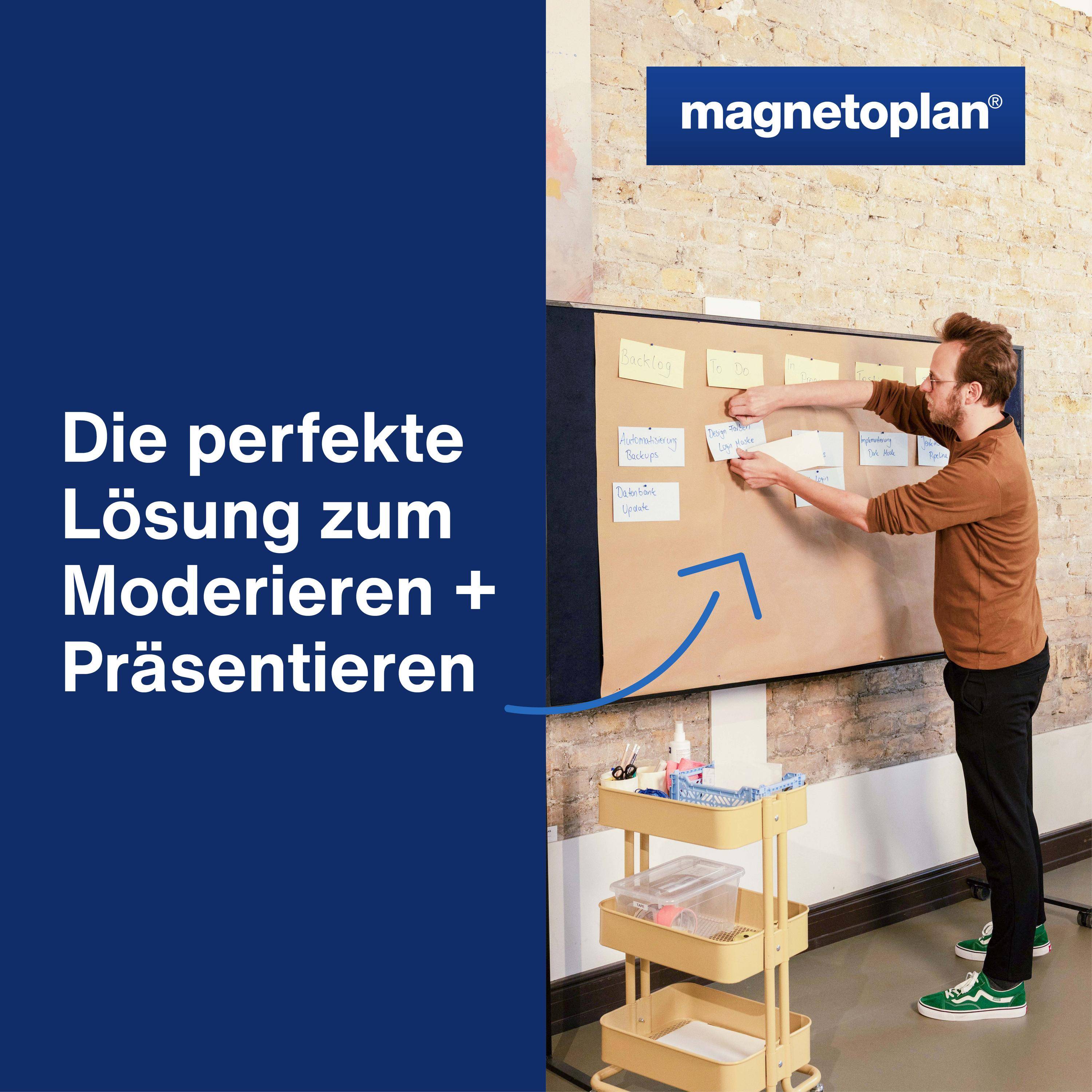 magnetoplan Moderationskarte 111151510 200x100mm sort. 500St.-3