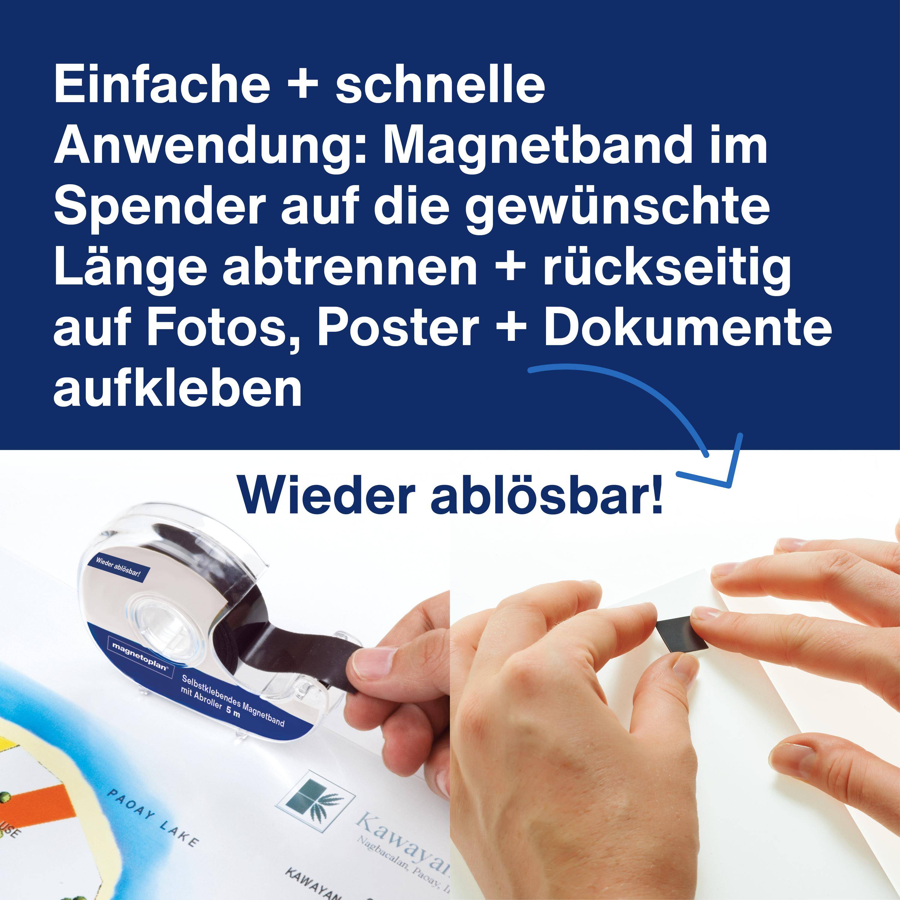 Magnetoplan Magnetband im Spender selbstklebend-3