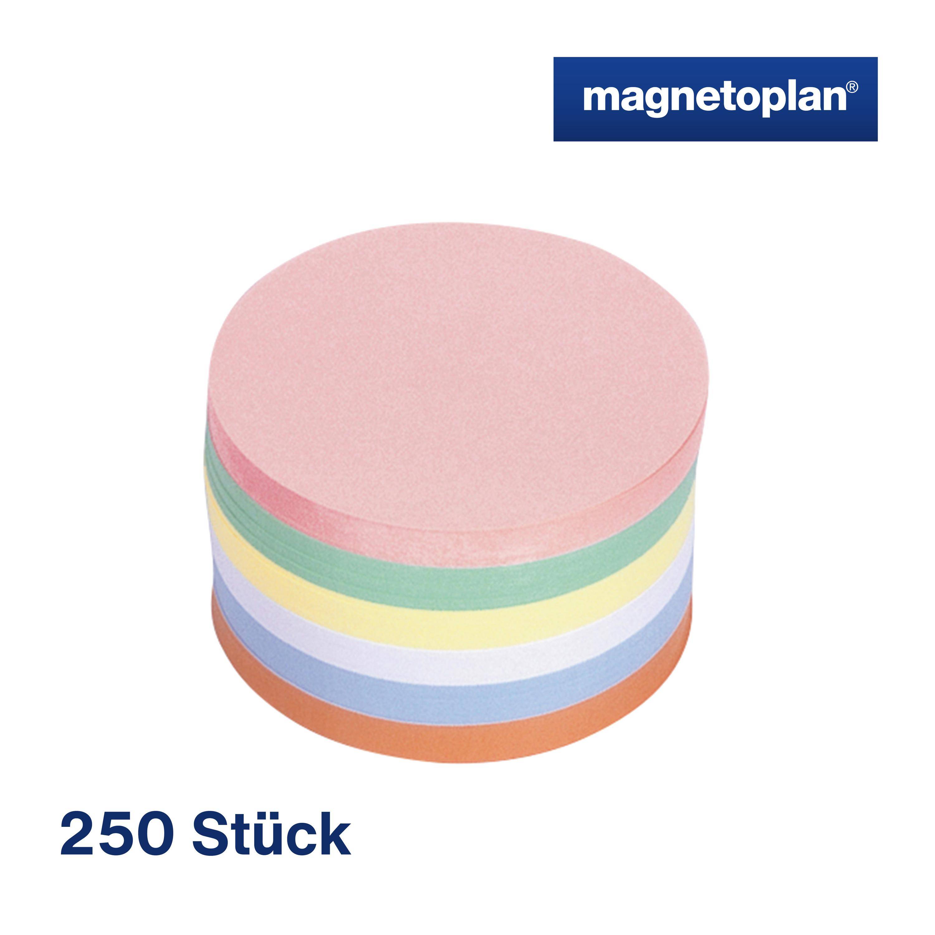 magnetoplan Moderationskarte 112501810 rund 190mm sort. 250St.-4