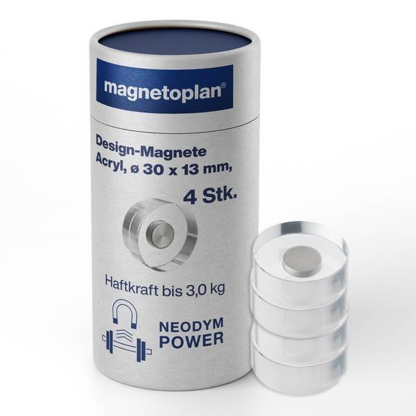 Design Magnete Acryl 30mm 4St