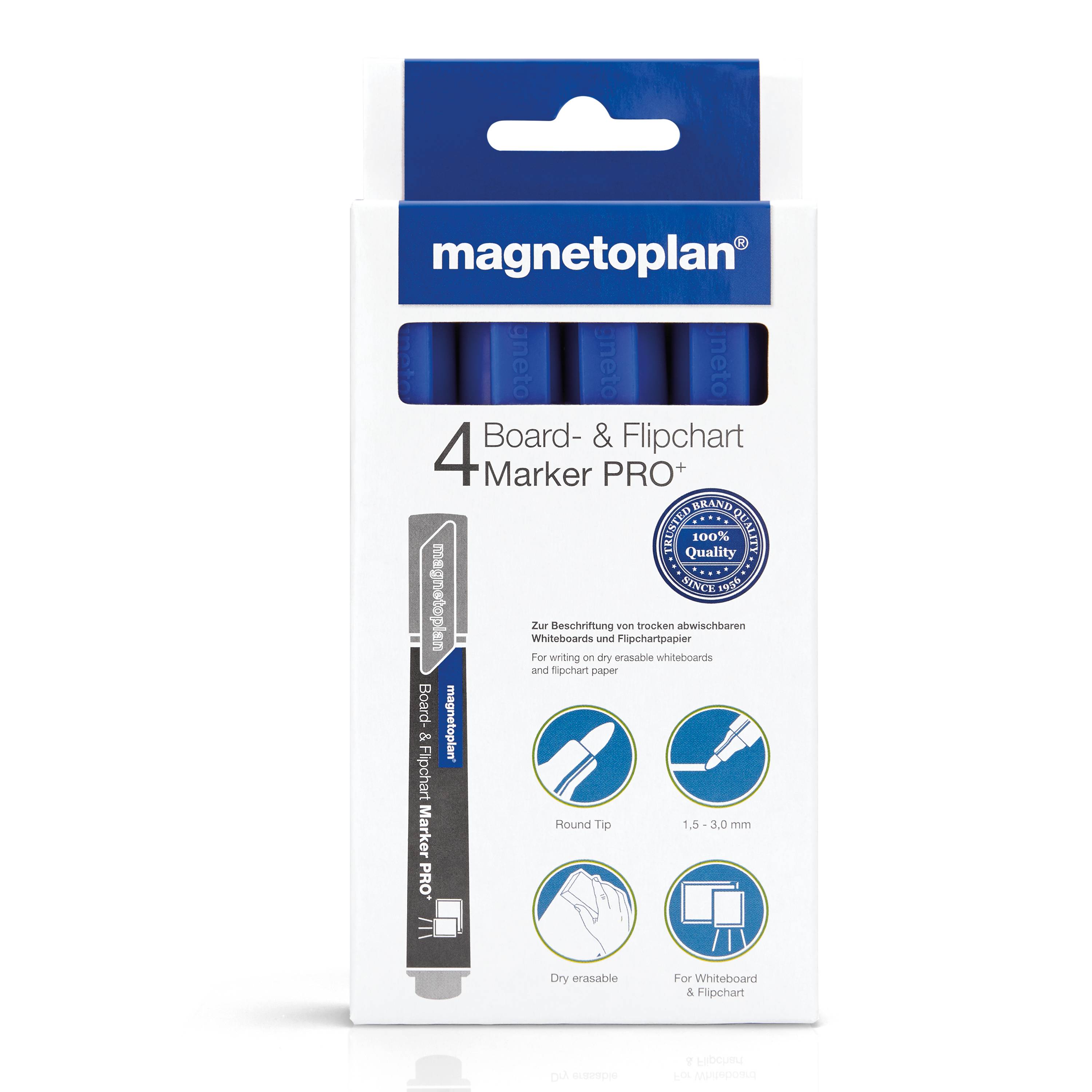 Kombimarker magnetoplan blau 4St-1
