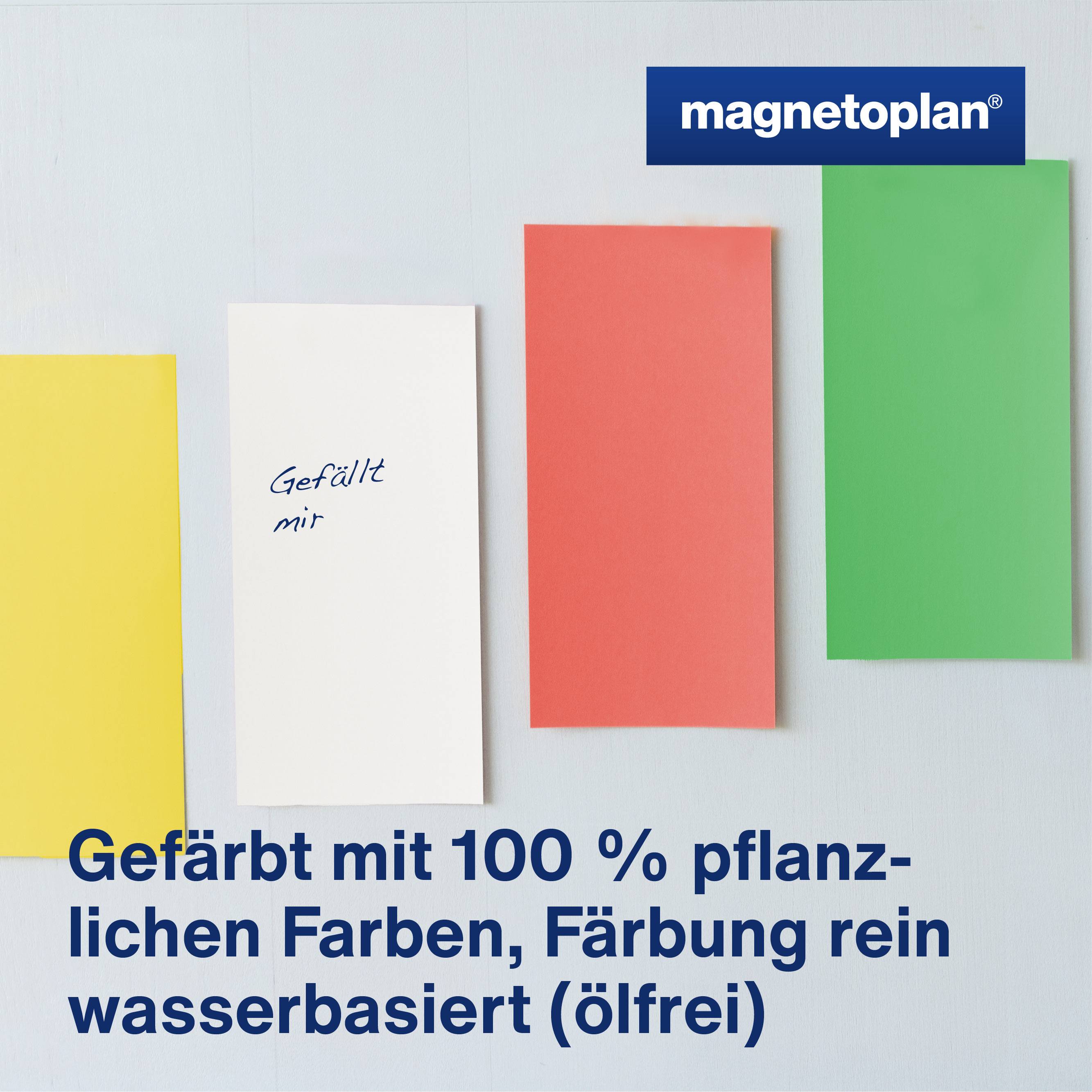 magnetoplan Moderationskarte 111151590 sk 205x95mm sort. 250St.-3