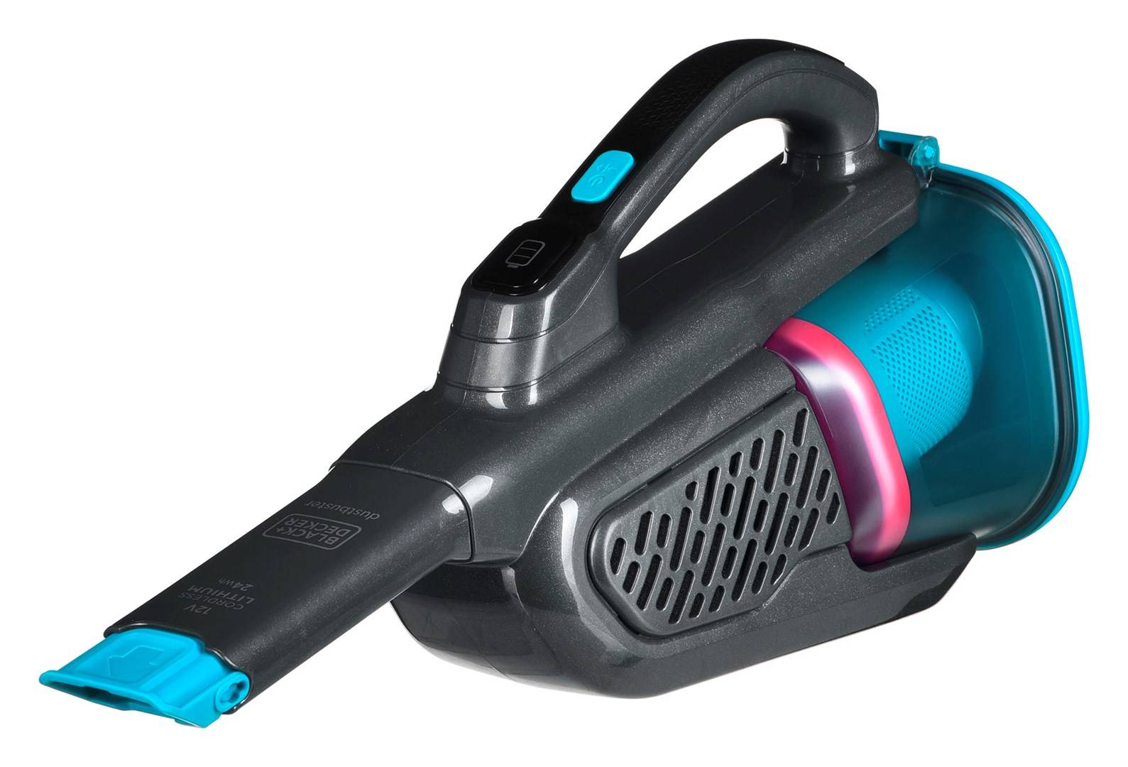 Black & Decker Akku-Handsauger 24 Wh 12 V Lithium Blau/Titanium-1
