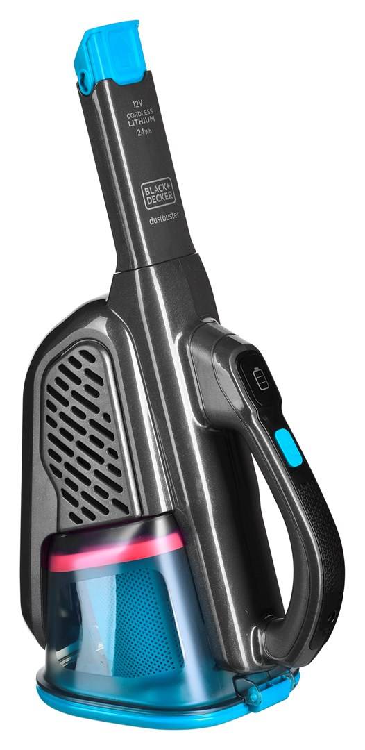 Black & Decker Akku-Handsauger 24 Wh 12 V Lithium Blau/Titanium-2