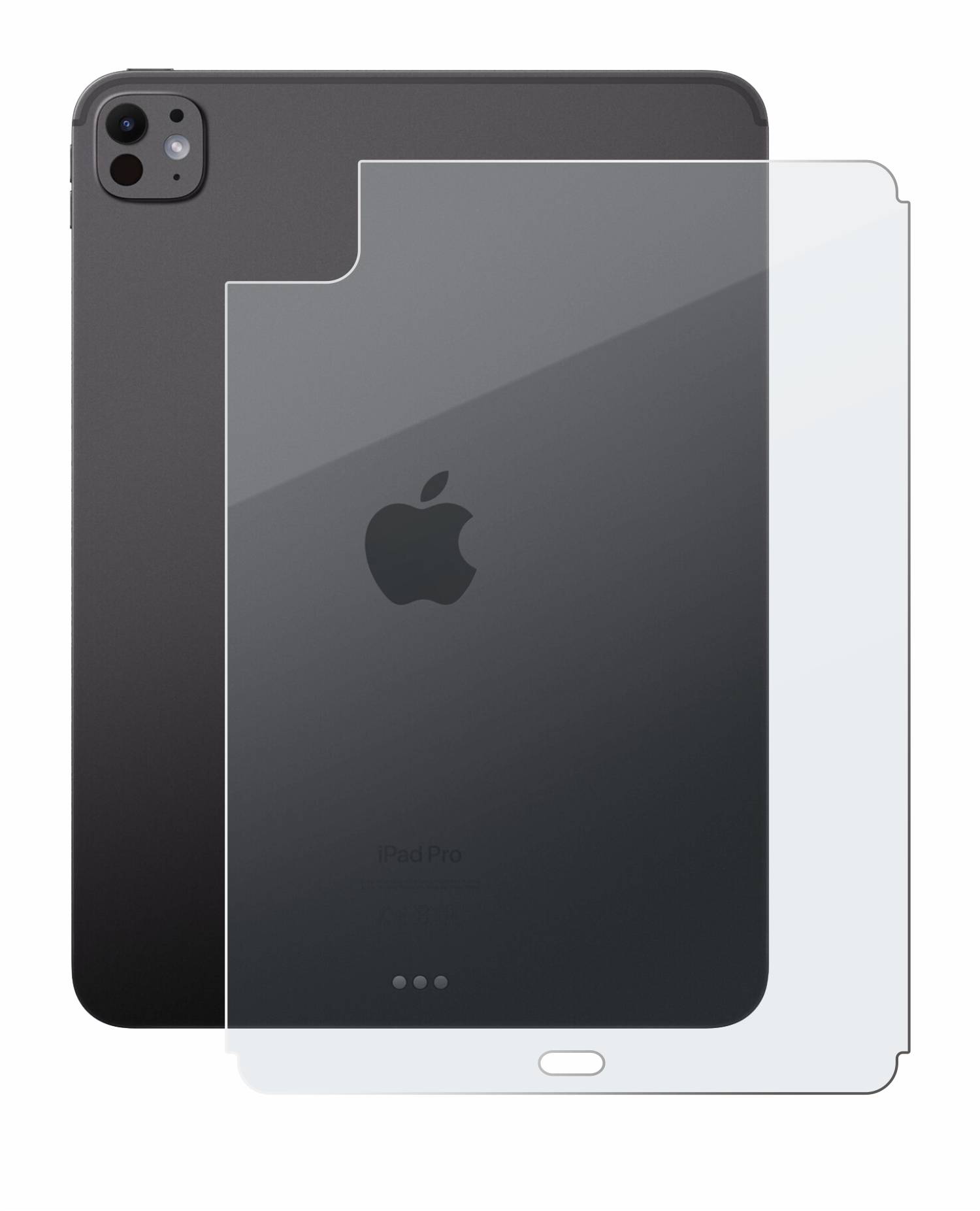 BROTECT Entspiegelungs Schutzglas für Apple iPad Pro 11" 2024 / 2025 (Rückseite) Schutzfolie Panzer Folie Glas matt-3