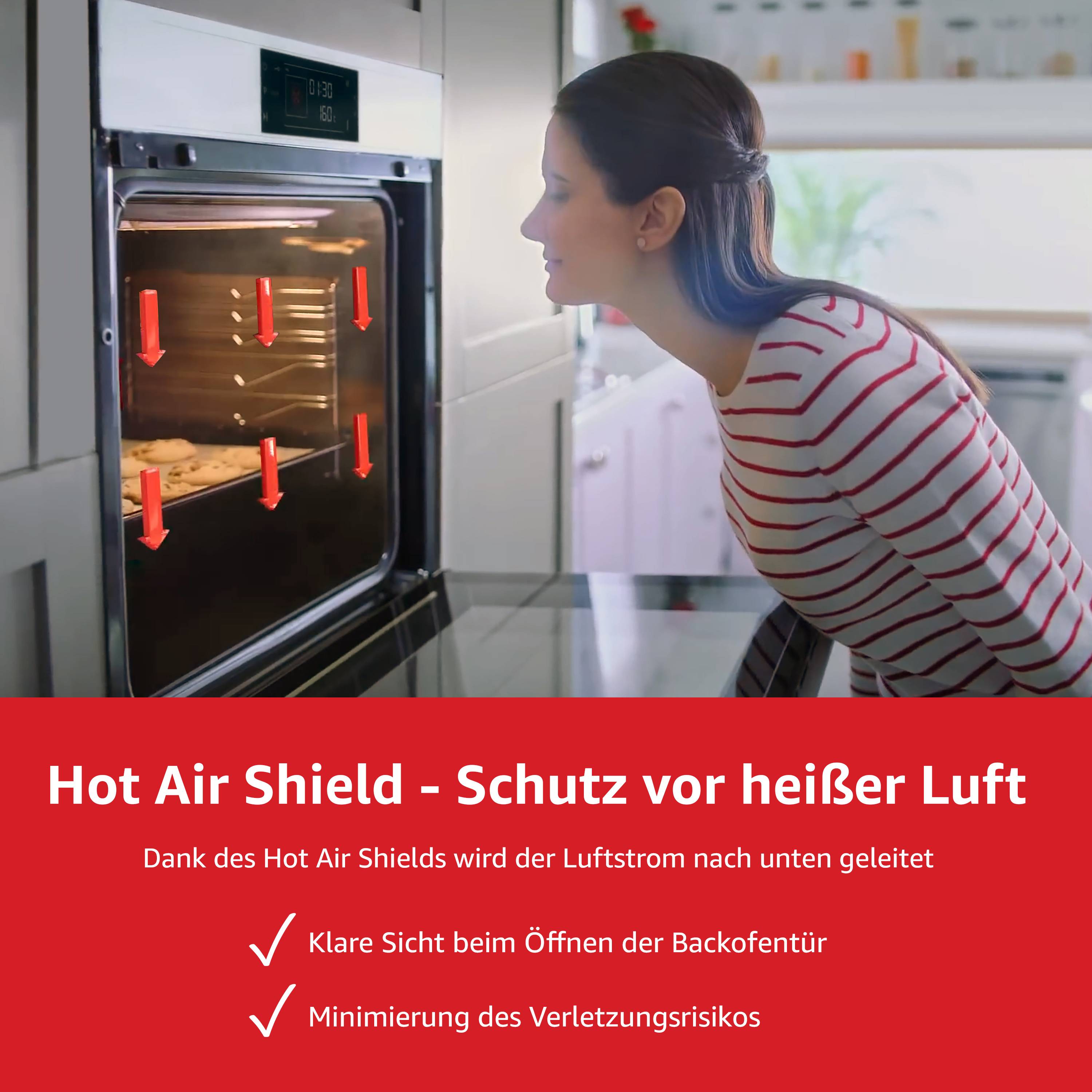Telefunken ECHS65A-B2 Einbauherd-Set | Elektro-Herd-Kochfeld-Kombi | Backofen & Glaskeramik-Kochfeld | Hot Air Shield-3