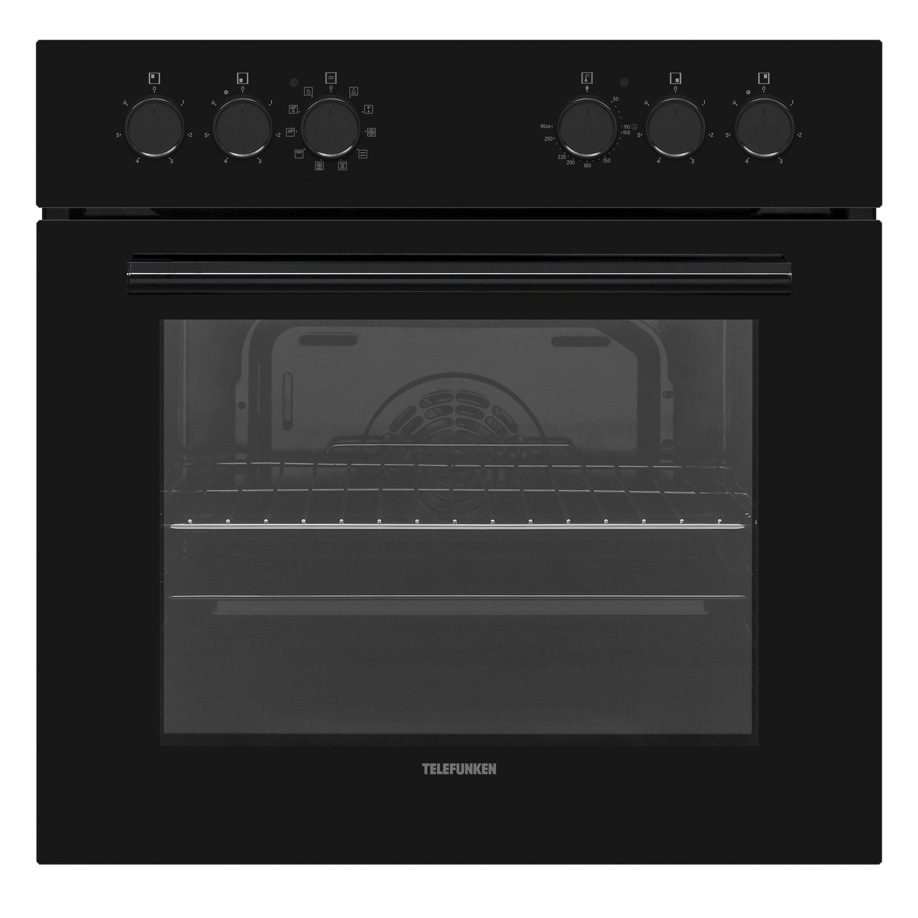 Telefunken ECHS65A-B2 Einbauherd-Set | Elektro-Herd-Kochfeld-Kombi | Backofen & Glaskeramik-Kochfeld | Hot Air Shield-4