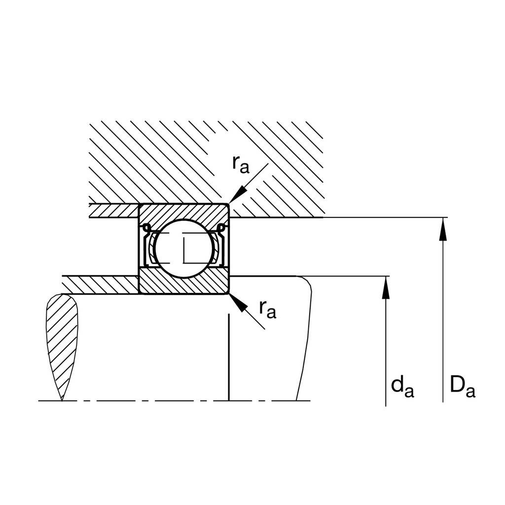 Rillenkugellager 6211 -C-2Z (-2Z) ID 55mm AD 100mm Breite21mm FAG-1
