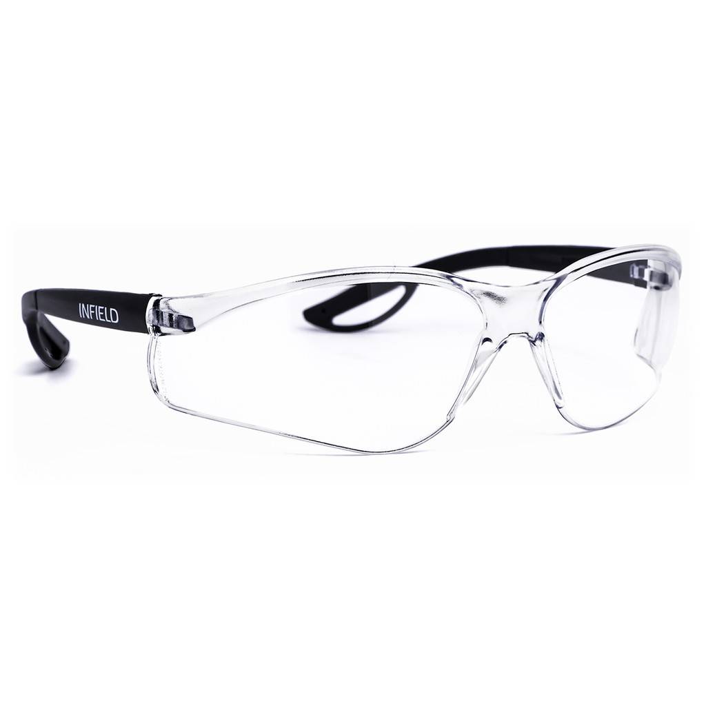 INFIELD Schutzbrille Raptor schwarz PC AS UV farblos Schutzbrille-0