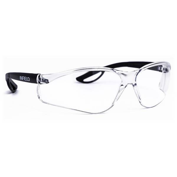 INFIELD Schutzbrille Raptor schwarz PC AS UV farblos Schutzbrille
